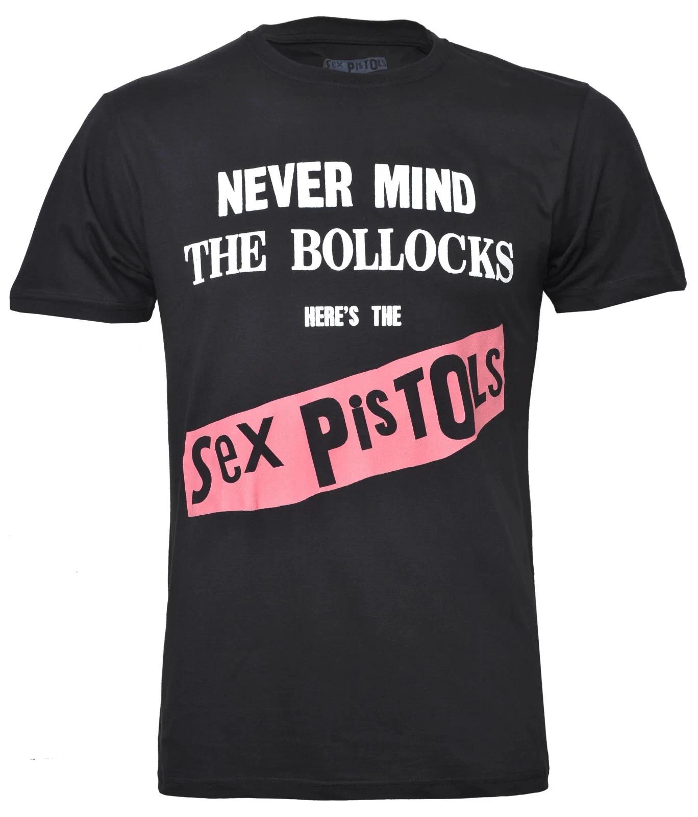 Official Sex Pistols T Shirt Never Mind the Bollocks Punk Album Art Black New 2XL