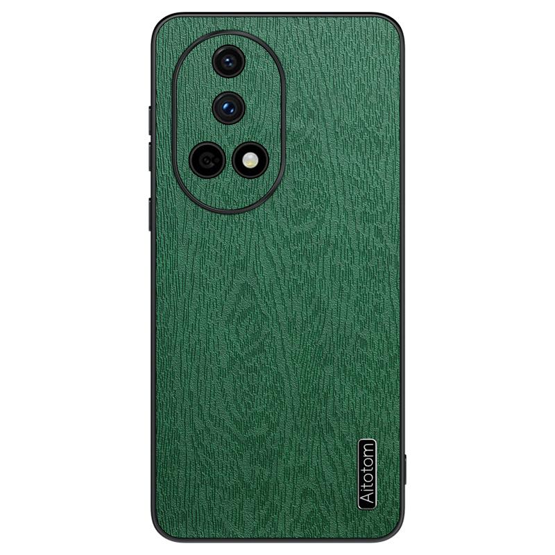 For Huawei nova 13 Case Wood Texture PU Leather Coated PC+TPU Phone Cover D