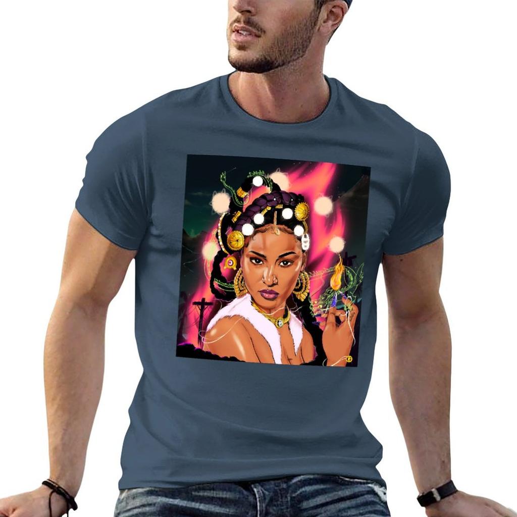 Shenseea T-krekls Mīksts Kokvilnas Apdrukāts T-krekls
