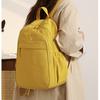 Schoolbag Trendy Fashion Sense Versatile Wind Backpack Nylon Waterproof Travel Backpack Women's Foldable High Sense Solid Color