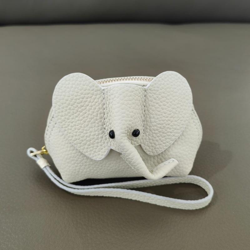 

Женский милый кошелек для монет в виде слона: Модный мультяшный брелок и мини-хранилище для помады