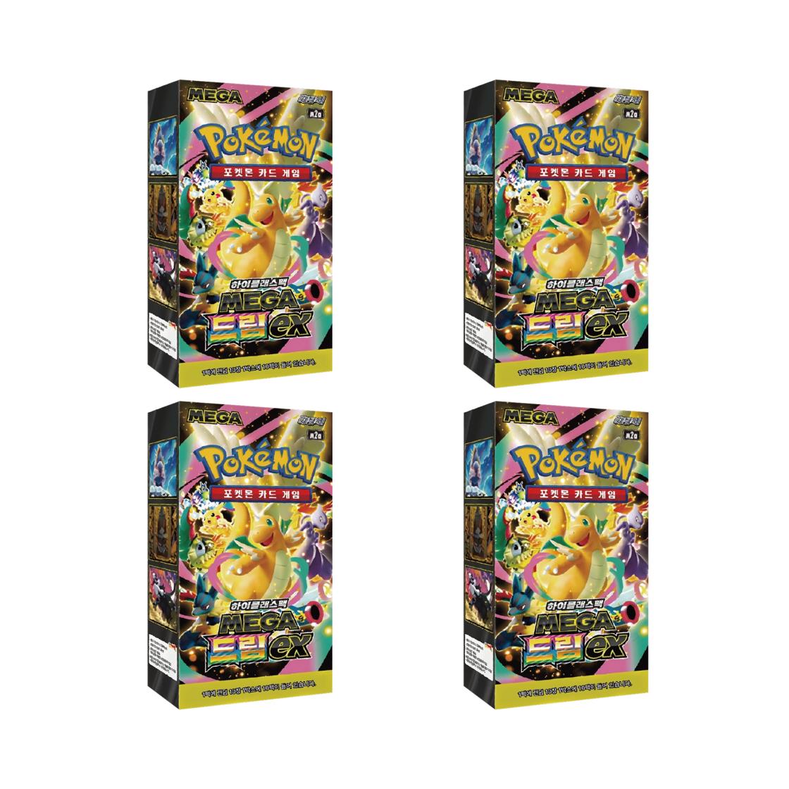 Pokemon TCG Mega High Class Pack MEGA Dream ex 4 Boxes (Pack of 40/Korean Ver.) ONE SIZE