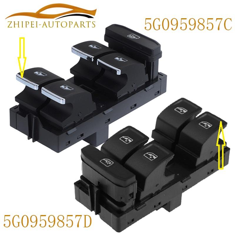 5G0959857D Master Window Lifter Control Switch Car 5G0959857C For Volkswagen Golf Skoda Superb BJ 2015 2016 2017