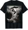 Funny Cat Selfie UFO Meme T-Shirt Gen Alpha Slang Top Gift Tee 67 Six Seven 6 7