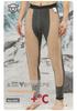 Men's Wool Camel Hair Long Leg Warmers with Knee Pads, Thickened Plus Velvet Cotton Layer, Women's Black Base Layer Pants for Autumn