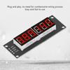 Led Segment Display Module, 6 Digit Tube Led Segment Display TM1637 Driver Digital Optoelectronic Module Red 0.36in, Accurate Wiring PCB, Led Lamps