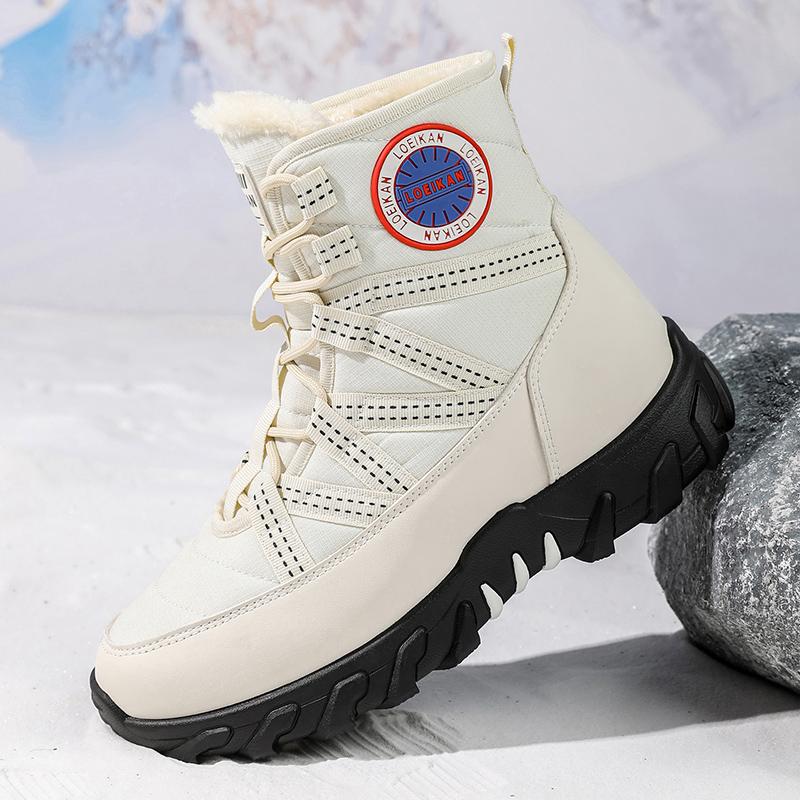 Winter New Men's Snow BootsThick and Warm Casual Boots for Outdoor Comfort, Snow Boots for Mountain Climbing and Hiking