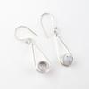 Dendritic Opal Gemstone 925 Sterling Silver Jewelry Handcrafted Earrings 1.76" EE-126-30