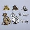 10pcs Charms Animal Fox Antique Bronze Plated Antique Silver Color Pendants DIY Crafts Making Findings Handmade Tibetan Jewelry