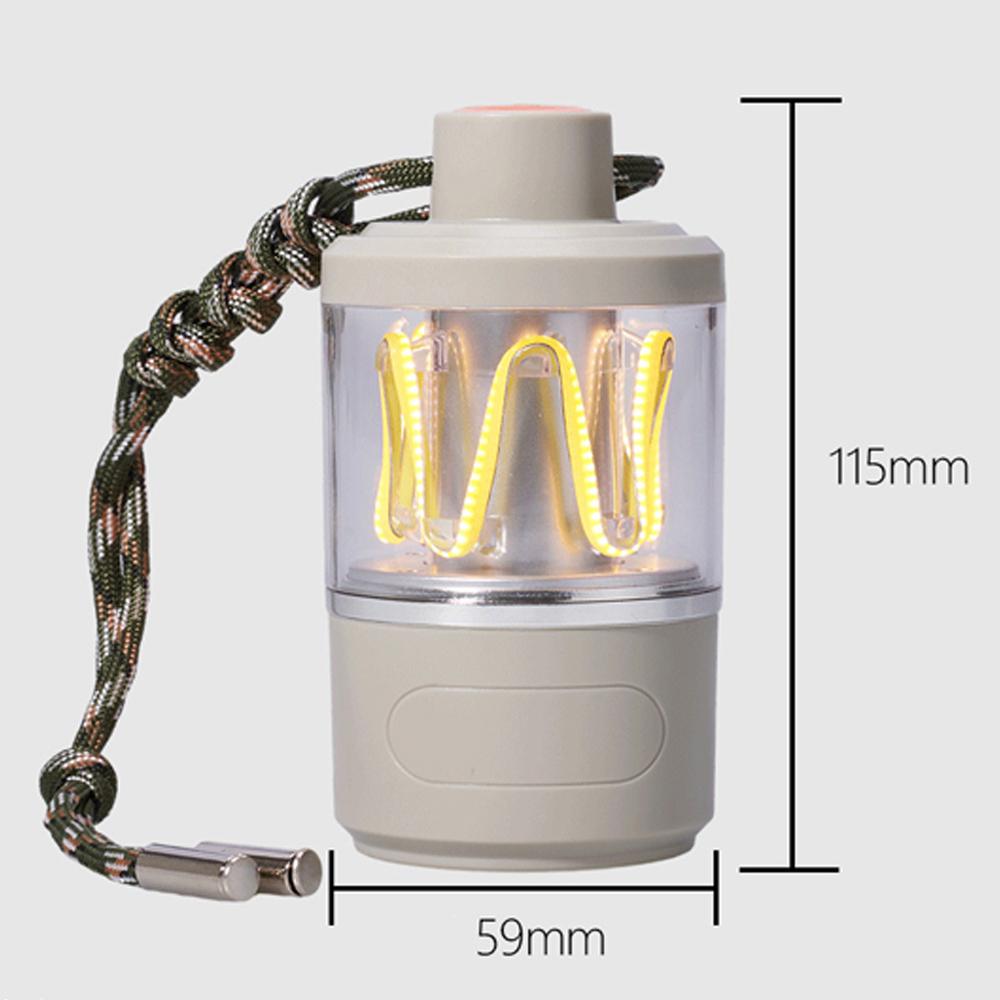 LED campinglys Vanntett utendørs dekorativ bordlampe Oppladbar bærbar campinglykt