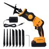 20V Reciprocating Saw Brushless Reciprocating Saw Variable Speed Adjust with 4pcs Wood Saw Blade and 4pcs Metal Saw