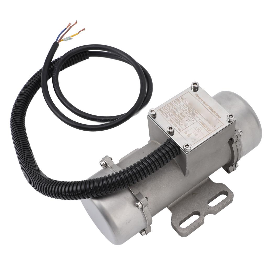 Concrete Vibration Motor Stainless Steel 220V 3000r min IP65 Single Phase Asynchronous Vibrator Motor for Sand Shaker