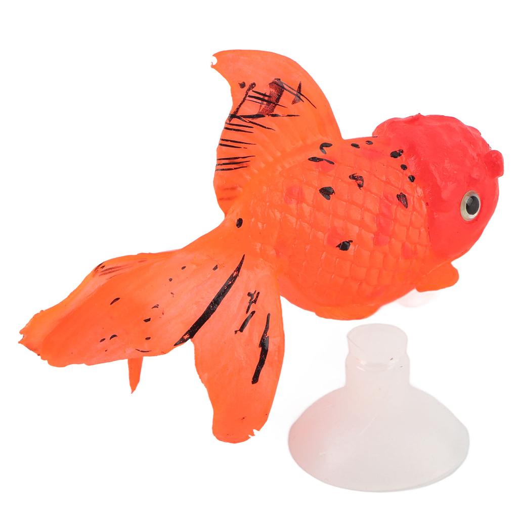 Aquarium-Simulation Goldfisch Leuchteffekt Silikon Künstlicher Fisch Schmuck für Fischglas Simulation Tier Dekoration