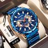 BINBOND Men's Tactical Waterproof Chronograph Watch - European & American Trend Luminous Multi-Pointer Watch