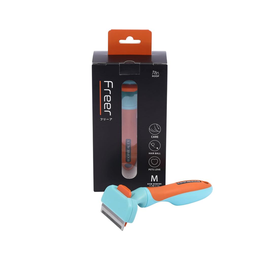 Luke Run Loop Beauty Freer M Aqua Pet Brush for Grooming Small and Medium and Small Animals Dogs, Cats,