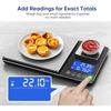 Dual Platform Food Kitchen Scale with 0.01g/0.001oz High Precision 15kg/33lb Bakery Scale Dual Accuracy Kitchen Scale for Sourd