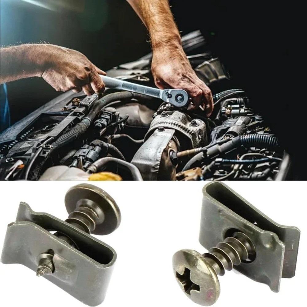 20/40/60Pcs Anti Rust U-Type Fastener Clips Iron Metal Screw Clips  Car Accessories