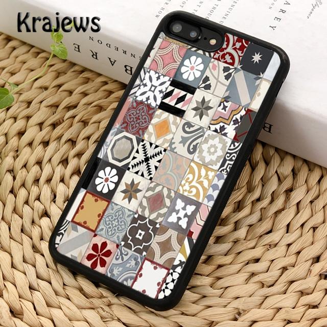 Ancient Floral Tiles Phone Case Cover For iPhone 17 Air 16 15 14 plus 12 13 pro max coque Shell Fundas