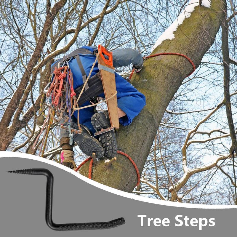 Tree Climbing Steps 20.7cm/8.15 inches Outdoor Hunting Tree Mount 705lbs Climbing Tree Stand Slip-Resistant Self-Tapping Screw