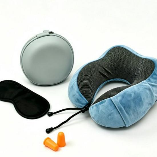 Slow Rebound Memory Foam U-Shape Neck Pillow for Travel