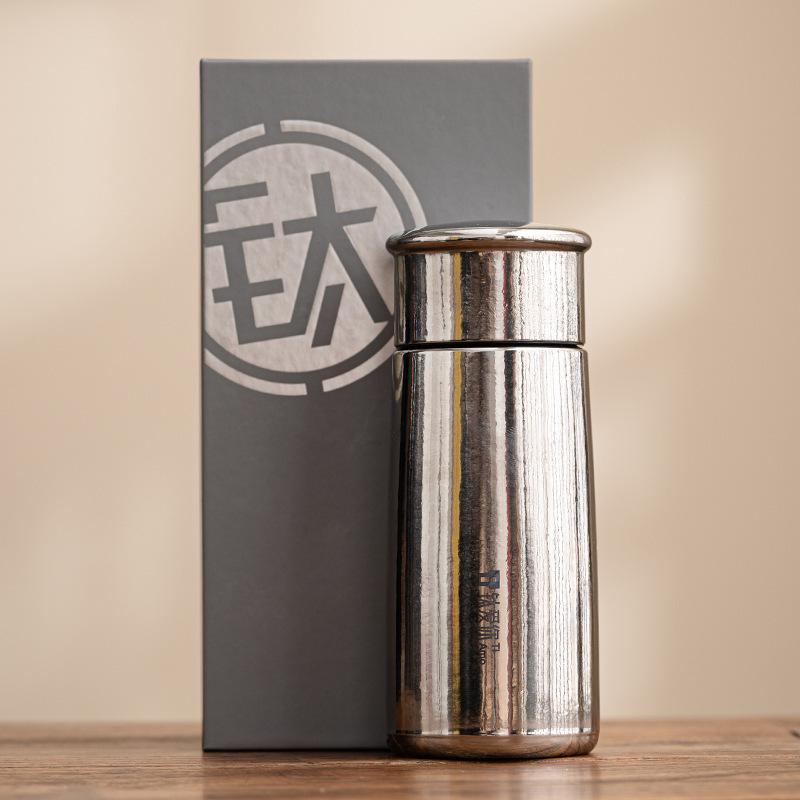 

Portable Double-Layer Insulated Titanium Tea Cup for Men and Women 310ml