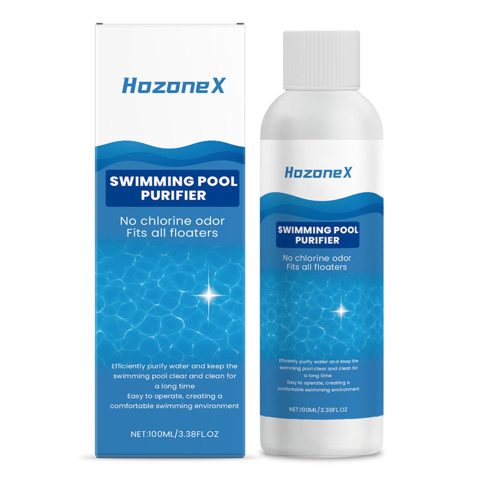 100ml Pool Water Clarifier – Fast Acting Odor Eliminator & Purifier for Cloudy Water, Deep Cleaning Swimming Pool Solution