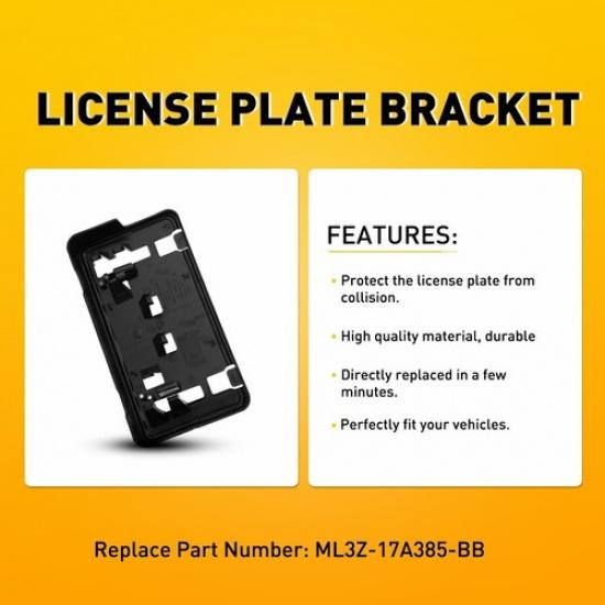 For - Ford F150 ML3Z-17A385-BB Front License Plate Bracket Plastic EOA