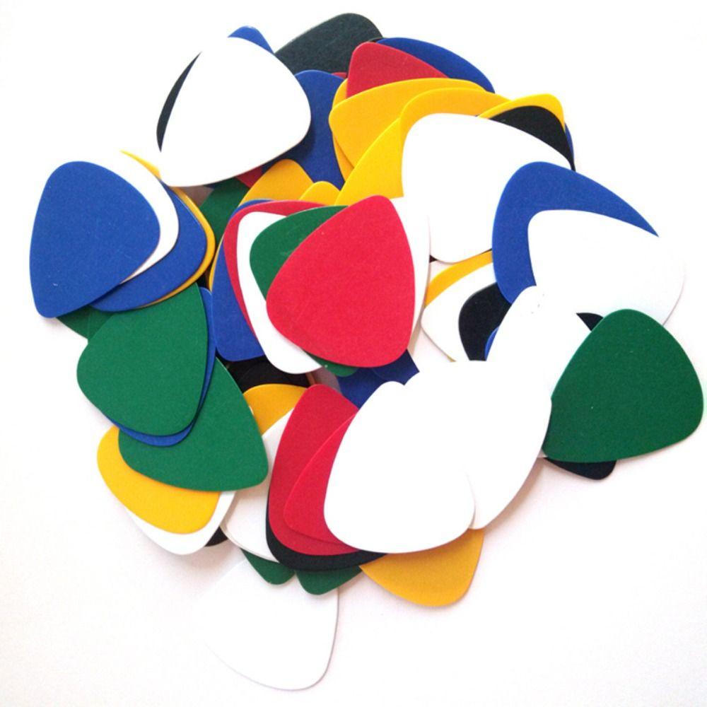 20pcs ABS Acoustic Guitar Picks Random Color Guitar Plectrum Droplet Shaped Guitar Pick  Bass