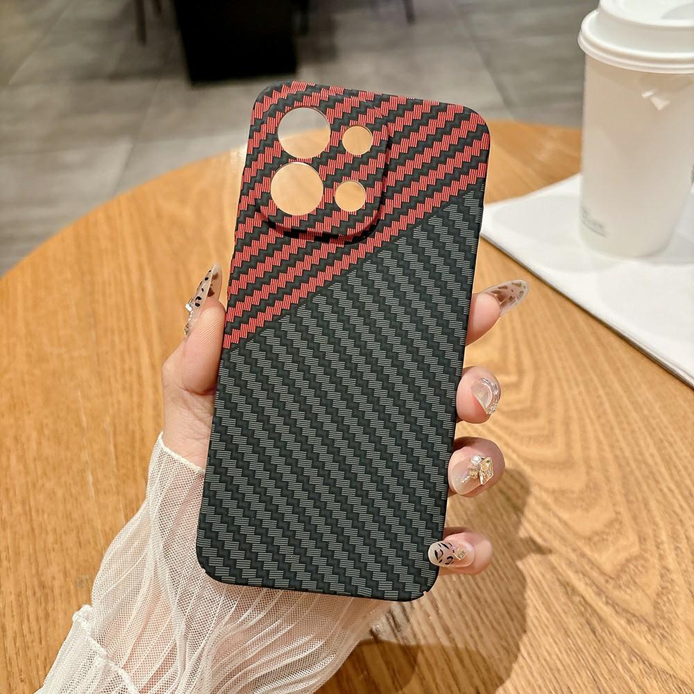 For OnePlus 13T 5G Case Hard PC Phone Cover Carbon Fiber Texture Drop Proof