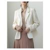 Schicke Frühlings Damen Off-White Anzugjacke für Liebhaberinnen von lässigem und einzigartigem Design