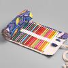 Colorful Fish Canvas Pencil Case - 36/48/72 Holes Roll-up, Large Capacity, Stationery Bag