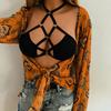Women Sexy  Bandage Lingerie Hollow Strappy Bra Corset Push Up Top  Underwear