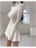 Women's Korean Slim Fit High Neck Long Sleeve T-Shirt