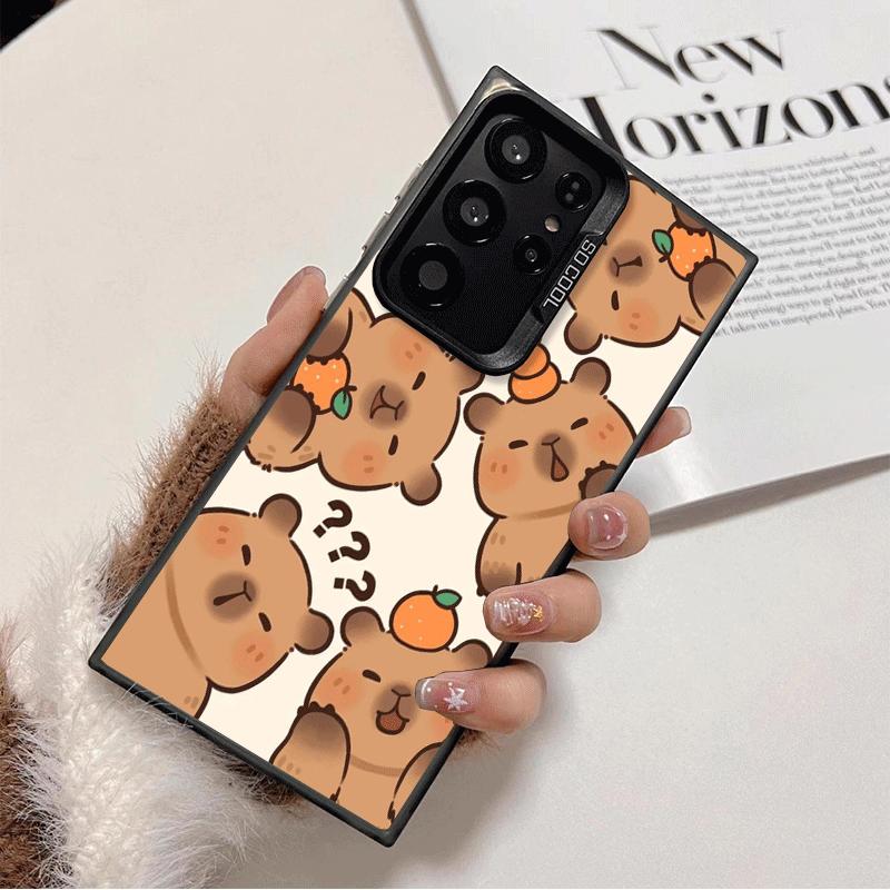 Funny Capybara Cartoon Cute Shockproof Phone Case for Samsung Galaxy S26 Edge S25 Ultra S24 FE S23 Plus S21 Cover Anti Fall Fund