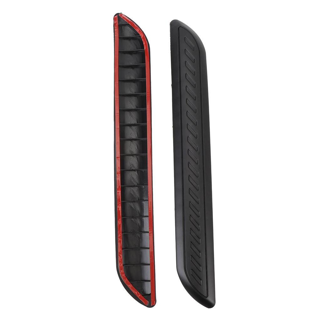 2 stk Støtfangerbeskyttelseslist Venstre Høyre Blank Svart Sterk Beskyttelse Gummi Støtfangerbeskytter Deksel for