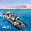 Byggeklosser Arctic Explorer Ship Killer Ozean Whale Shark Barneleker Monteringsgave