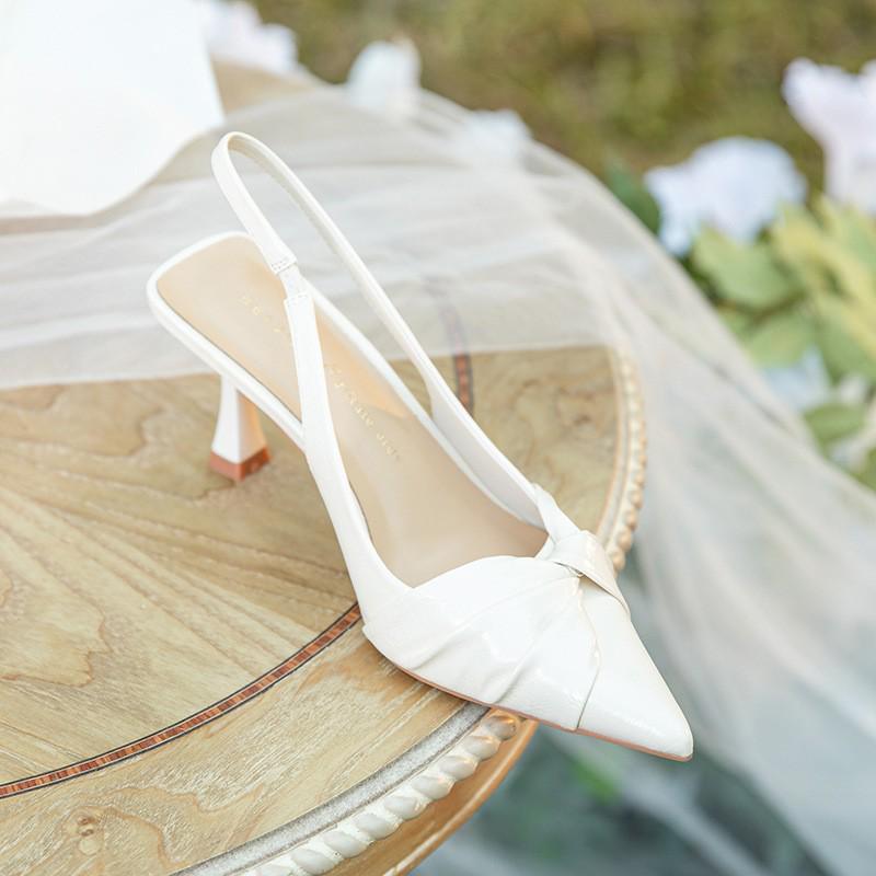 

Новые туфли-лодочки на шпильке в китайском стиле с узким носком: Женские сандалии с ремешком и закрытым носком для весны/лета. 34