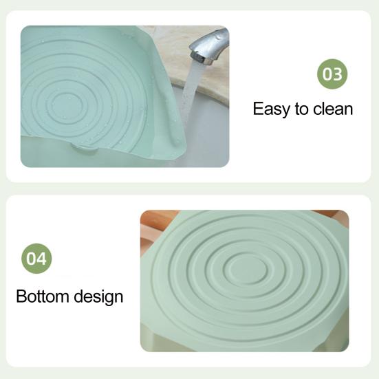 Grilovací deska Rovnoměrné nahřívání Nepřilnavá Olejivzdorná 3D odvodňovací drážka Dvouuchá rukojeť Silikonová izolační podložka pod tác pro jídelnu