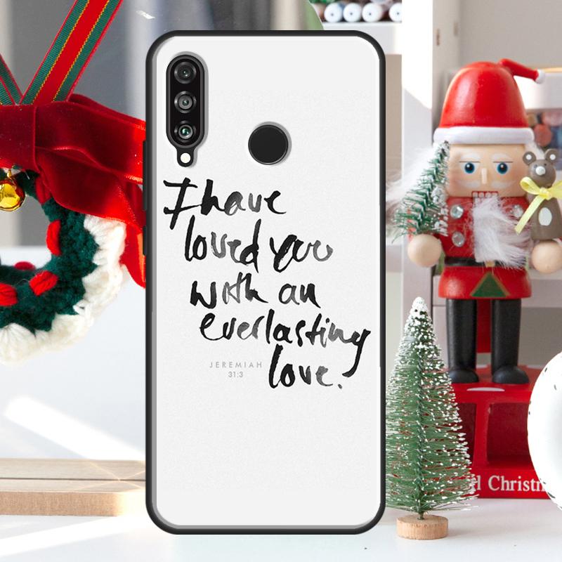 Christ Jesus Bible Verse Cross For Huawei Nova 9 10 SE 11 Pro Y60 Y70 Y90 Y61 Y91 Y72 Y73 12i 11i 8i P20 P30 P40 Lite Case
