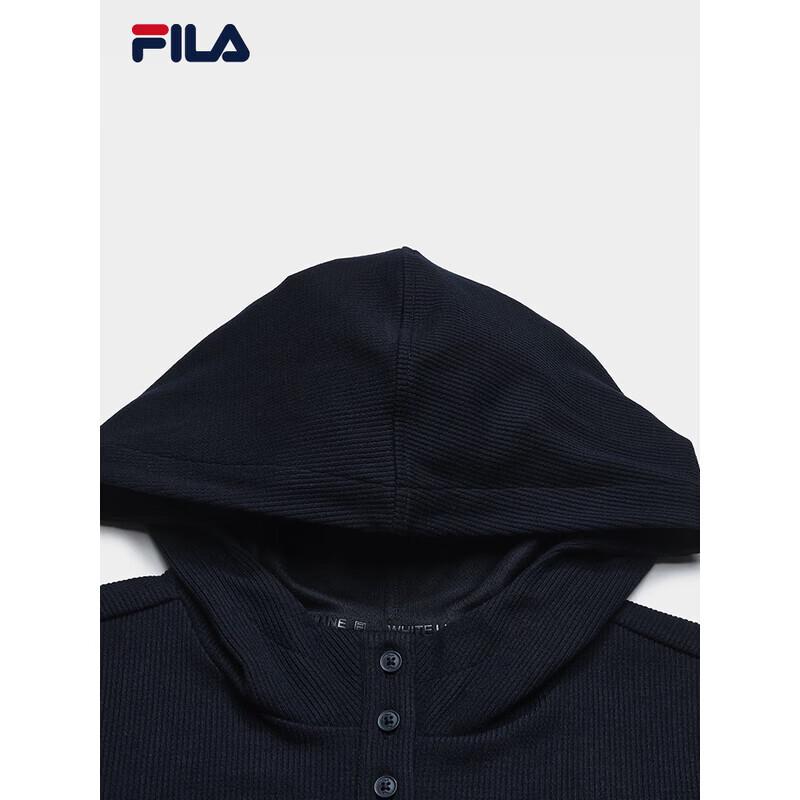 FILA Women's Knitted Hooded Long Sleeve T-Shirt