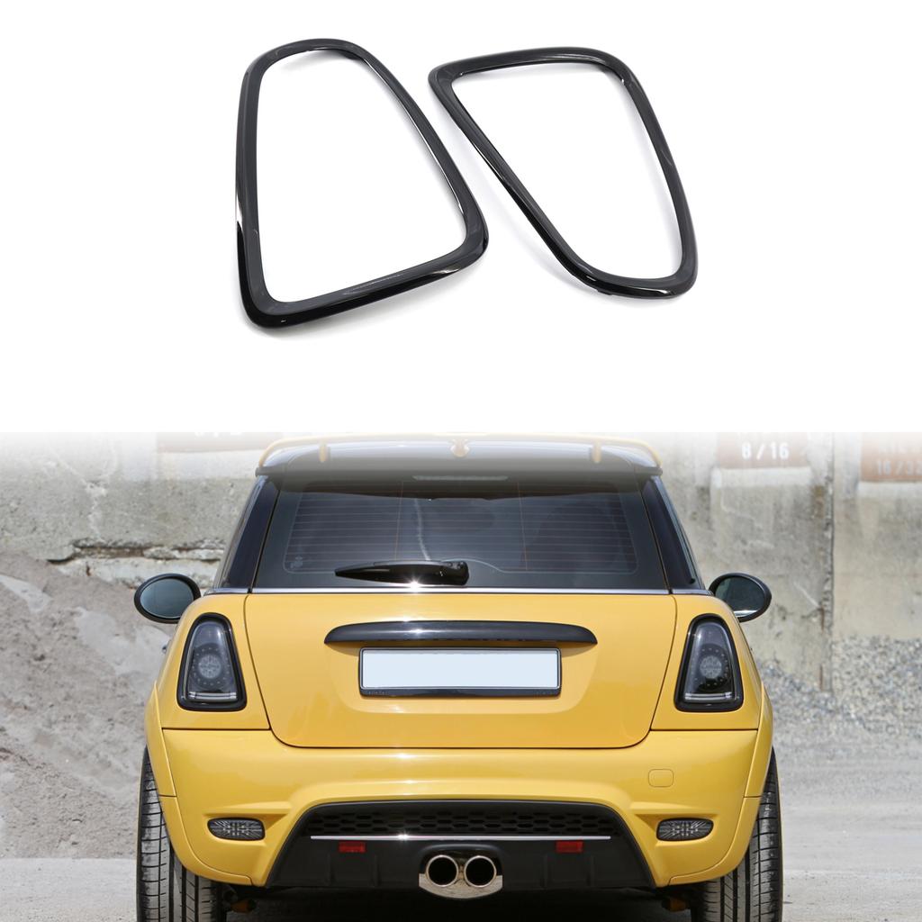 Tail Light Lamp Trim Ring 2pcs Replacement for BMW Mini Cooper R56 R57 R58 R59 2007 2014 OEM:51132752243, 51132752244,