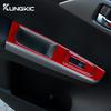 Real Soft Carbon Fiber Car Sticker For Subaru Impreza 2009 2010 2011 LHD RHD Door Window Switch Button Cover Panel Accessories
