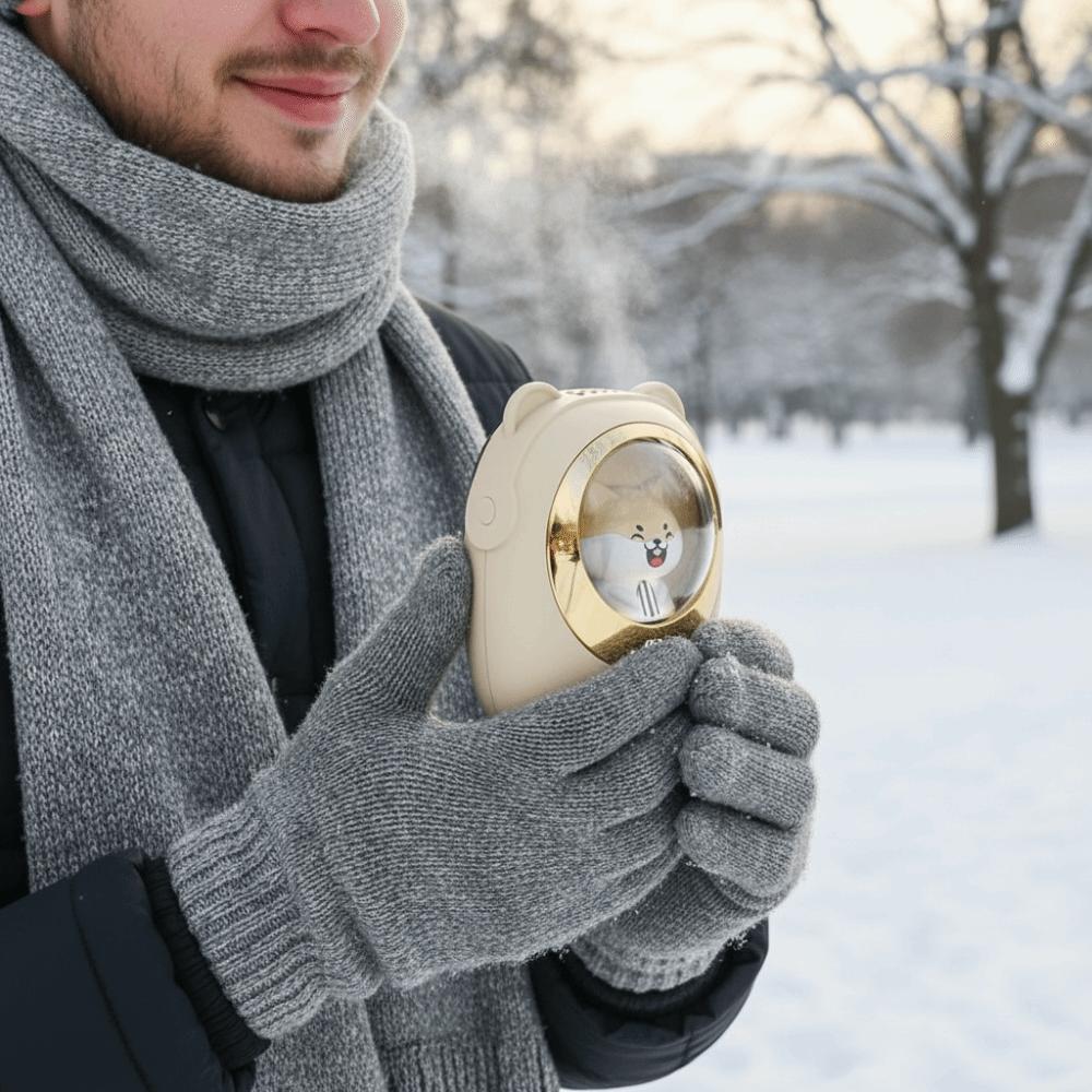 Adjustable Temperature Hand Warmer Plastic Electric Warmer Portable USB Charging Warmer  Travel