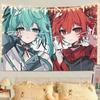 Anime Tapestry Cat Girl Tapestry Cute Manga Wall Hanging Aesthetic Room Decor for Bedroom Tapestry Dorm Perfect Gift Anime Fans