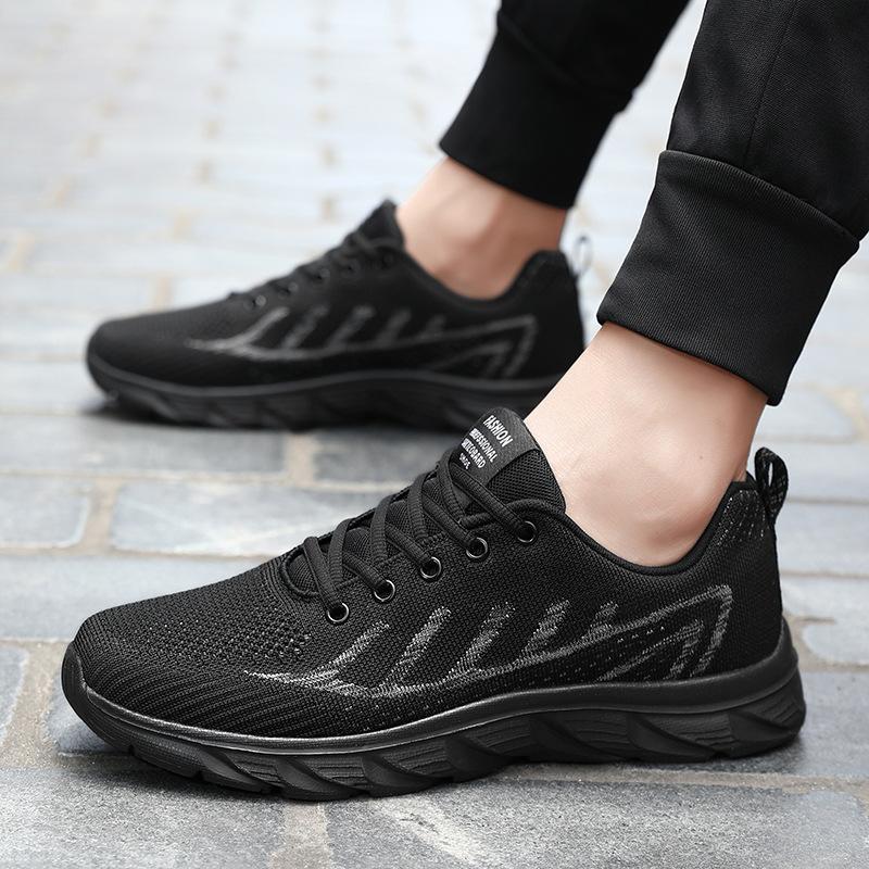 Cold Sticky Shoes Autumn Ultra-light Soft-soled Casual Sneakers Black Shoes Mesh Breathable Running Shoes