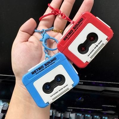 Mini Retro Recorder Keychain 60 Seconds Recording Music Box Κρεμαστό Δώρο γενεθλίων του Αγίου Βαλεντίνου για φίλες