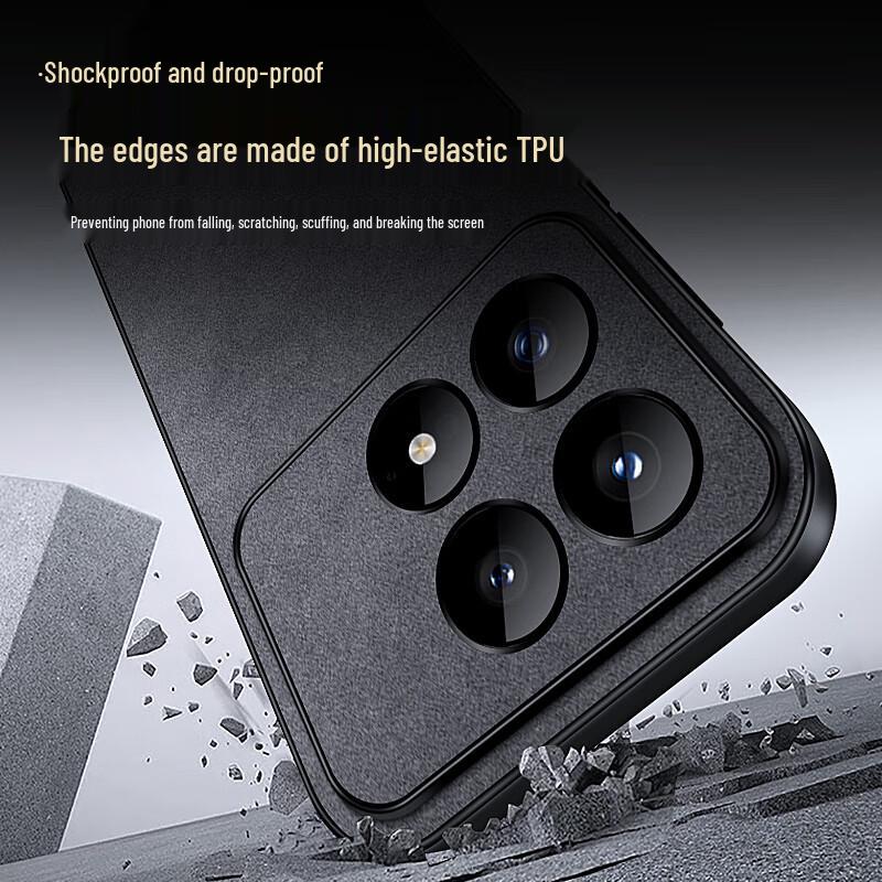 Shangsu Redmi K90 Serie Wildleder-Haptik Handyhülle