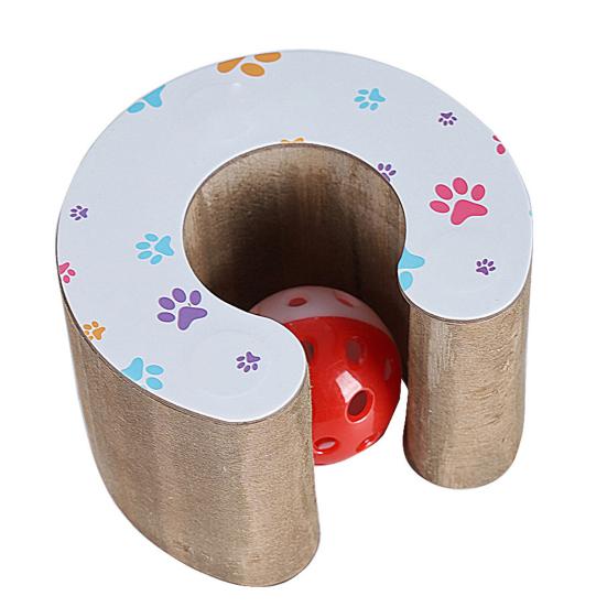 Organ Cat Scratching Board Toy with Bell Interactive Foldable Corrugated Paper Scratch Board Mental Physical Exercise Toy Pet Supplies
