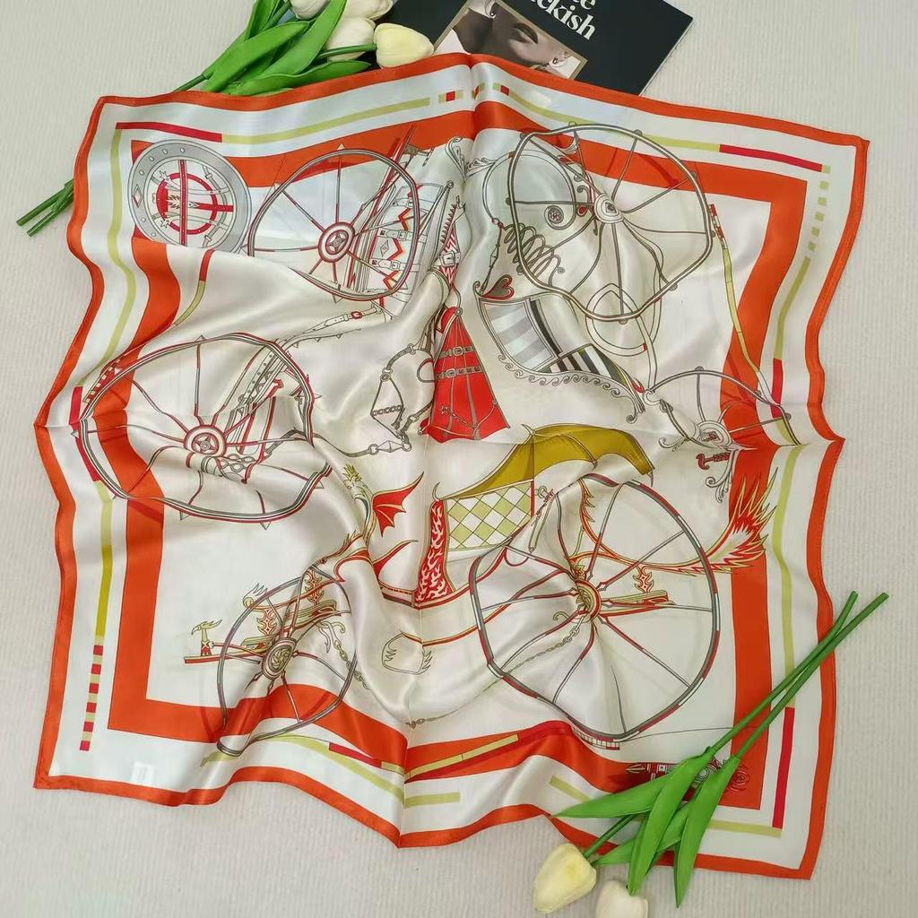 Silk Mulberry Square Scarf - Women's Spring/Summer Fashion Scarf