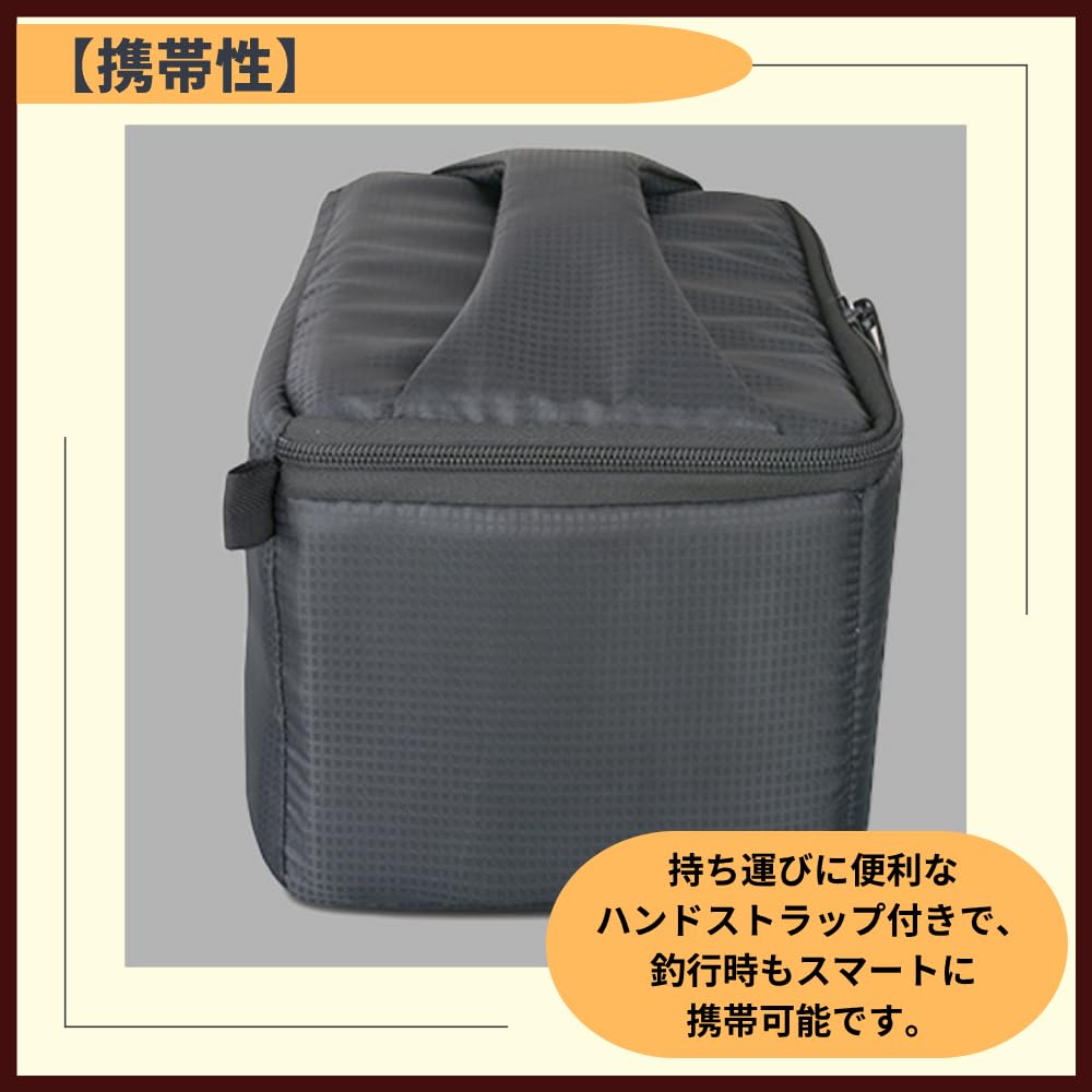 Ideamall Reel Case, Reel Pouch, Carrying Case, Waterproof, Fishing Storage Case